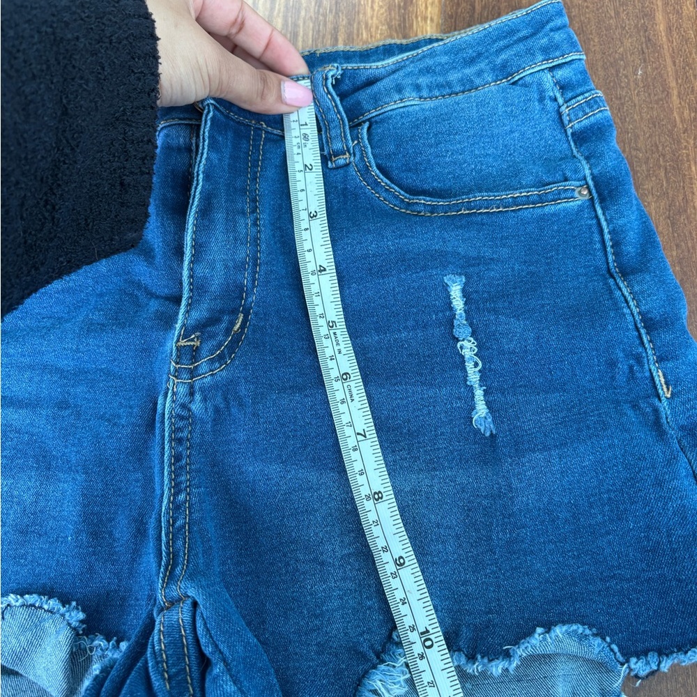 American Eagle Outfitters Dark Blue Jean Shorts - Picture 5 of 6